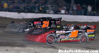 The highlight of the night was Ivedent Lloyd and Shane Williams in an intense battle for the lead in the feature event